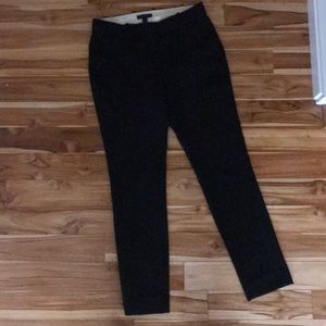J crew black wool blend pants